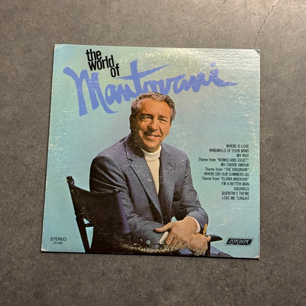 The World of Mantovani Vinyl LP London Records PS 565 Easy Listening Orchestral